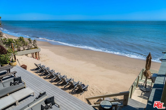 water view with a beach view