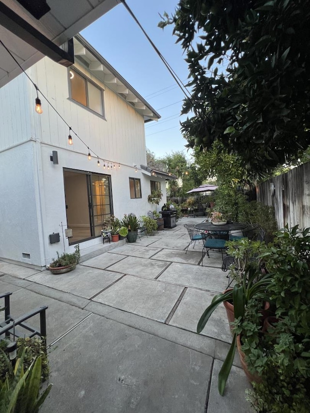 view of patio with grilling area