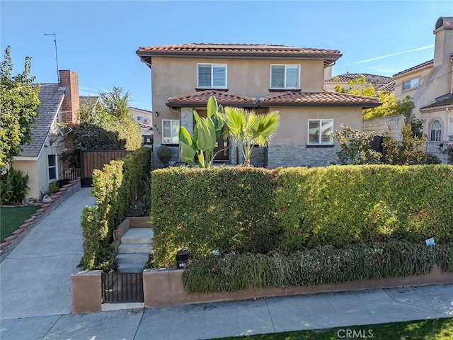 view of mediterranean / spanish house