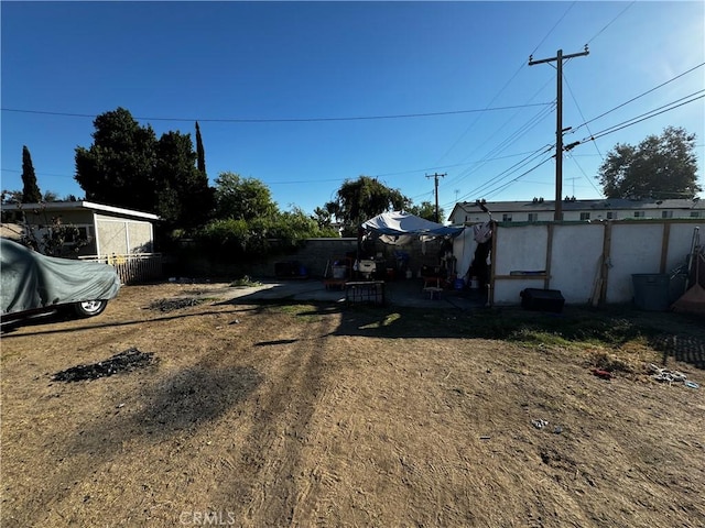 view of yard with a patio