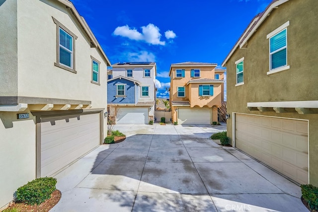 view of property featuring a garage