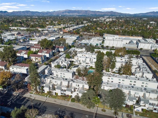 18411 Hatteras St Unit 120, Tarzana, CA 91356 - aerial view of property and surrounding area with mountains