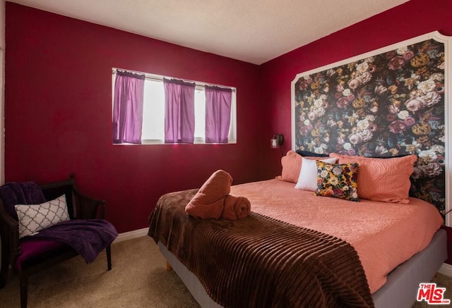 bedroom with carpet flooring