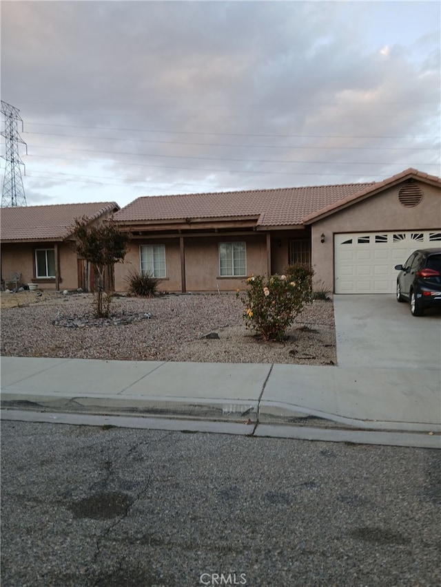 ranch-style house with a garage