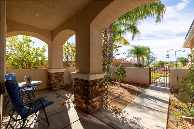 view of patio