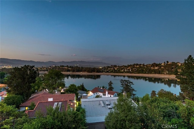 water view featuring a mountain view