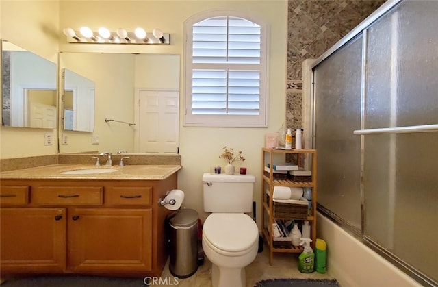 505 Lowe Dr, Placentia, CA 92870 - bathroom featuring vanity and shower / bath combination with glass door