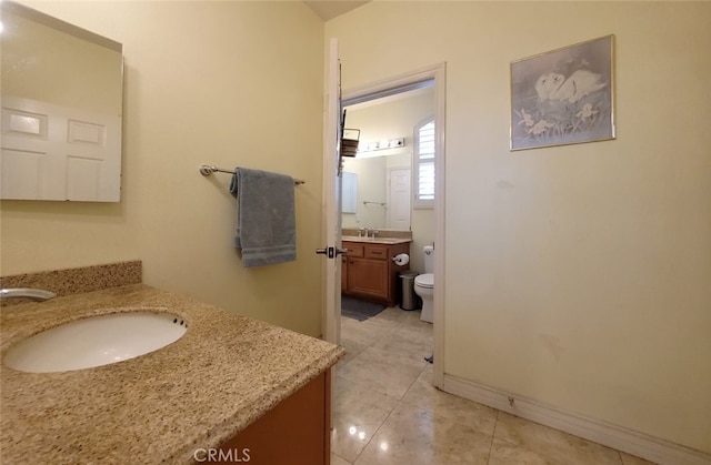 505 Lowe Dr, Placentia, CA 92870 - bathroom with vanity and tile patterned floors