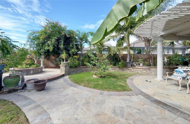 505 Lowe Dr, Placentia, CA 92870 - fenced backyard with a patio area and a pergola