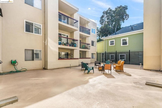 view of patio / terrace featuring an outdoor hangout area