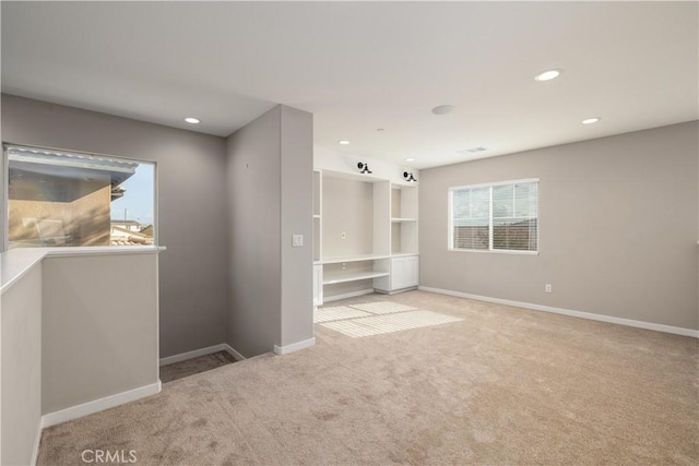 view of carpeted empty room