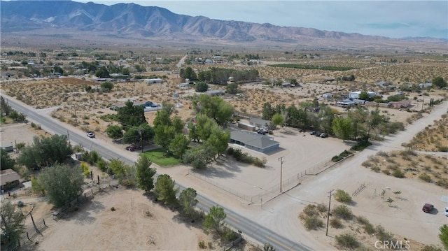 bird's eye view with a mountain view