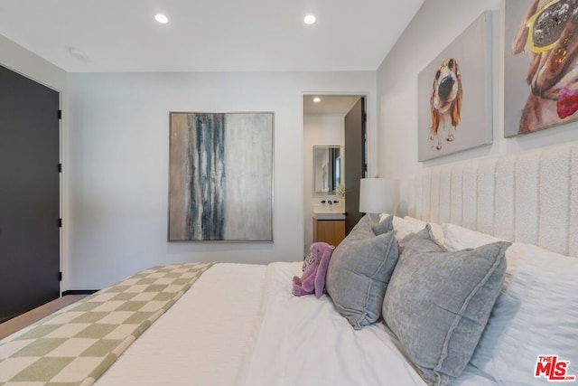 bedroom with ensuite bathroom