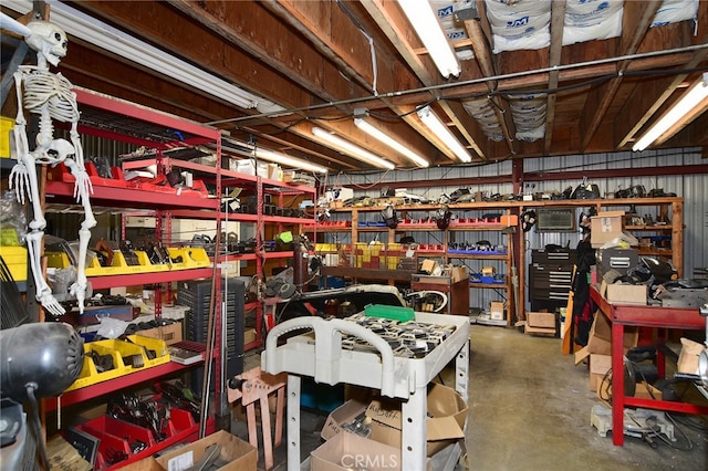 view of storage room