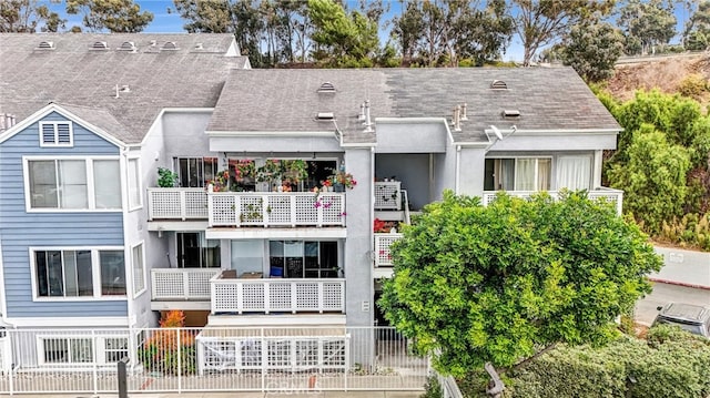 exterior space with a balcony