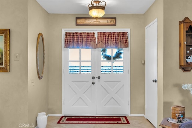 26725 Farrell St, Menifee, CA 92586 - entryway featuring baseboards and light tile patterned flooring