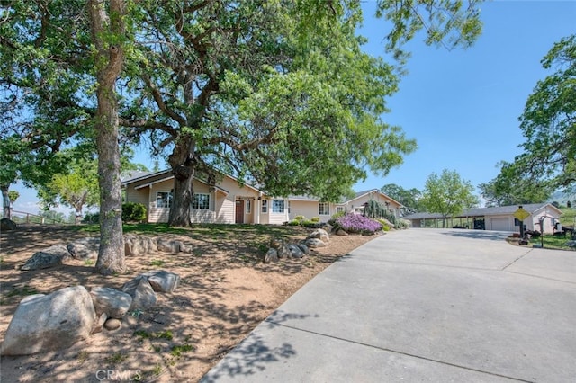 ranch-style house with a garage