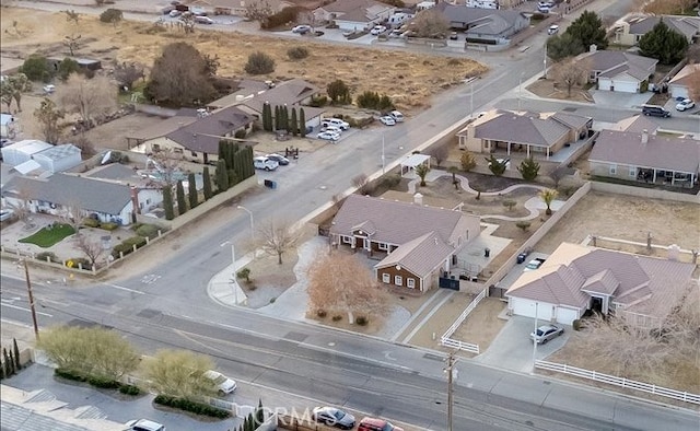 drone / aerial view with a residential view