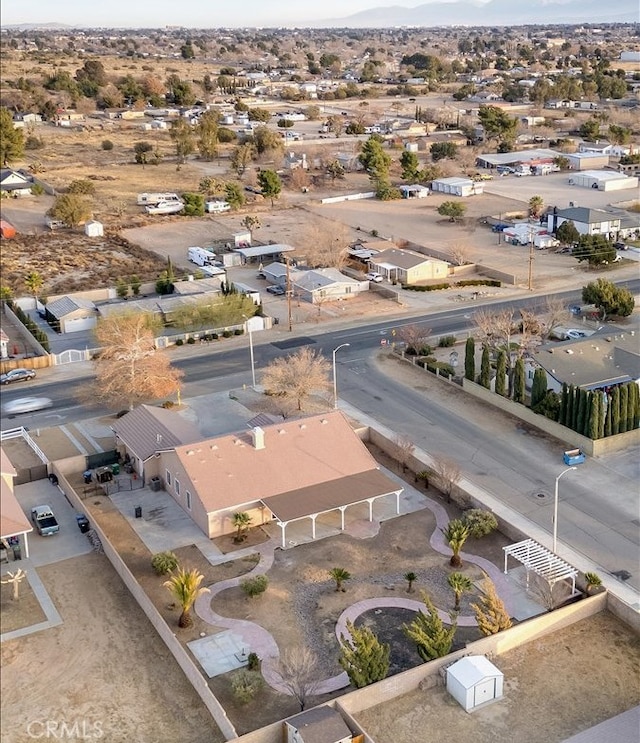 drone / aerial view with a residential view