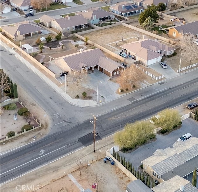 birds eye view of property featuring a residential view