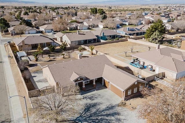 drone / aerial view featuring a residential view