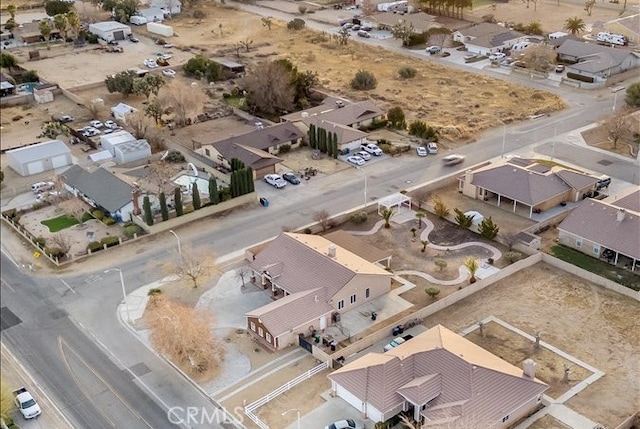 drone / aerial view featuring a residential view