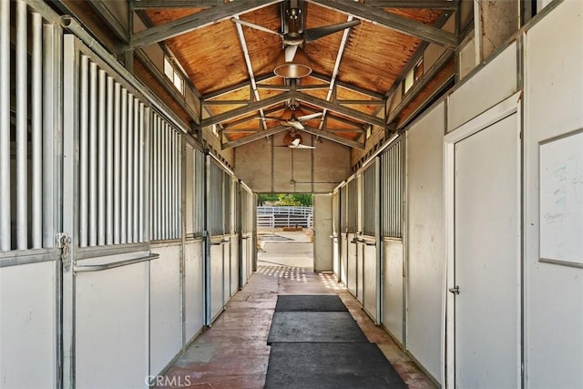 view of horse barn