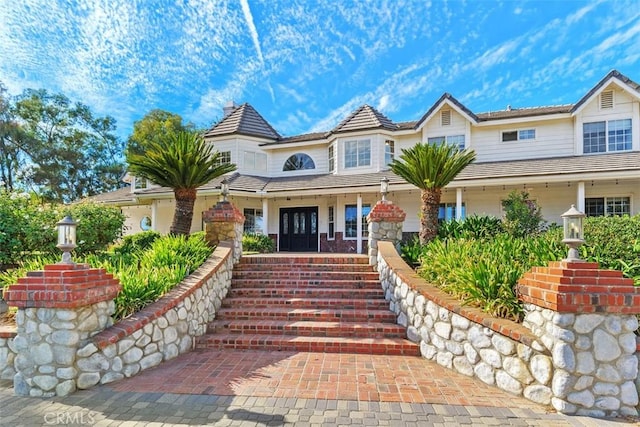 view of front of home featuring a porch