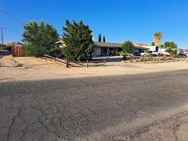 view of single story home