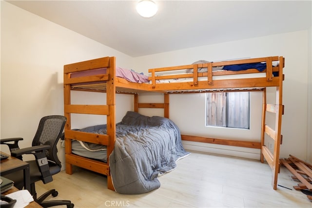 bedroom featuring light hardwood / wood-style floors