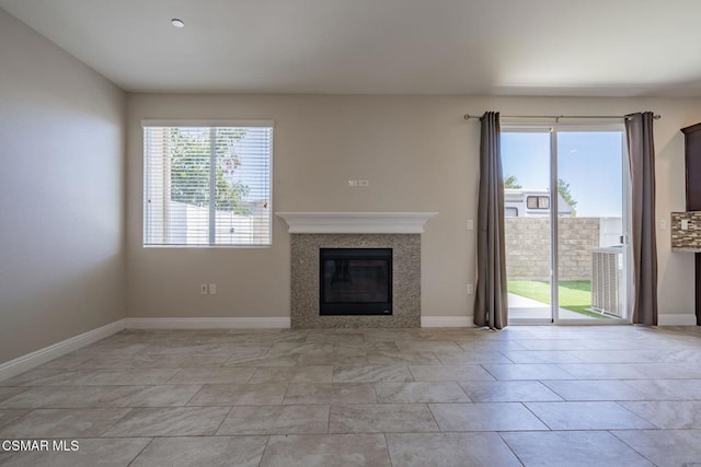 view of unfurnished living room