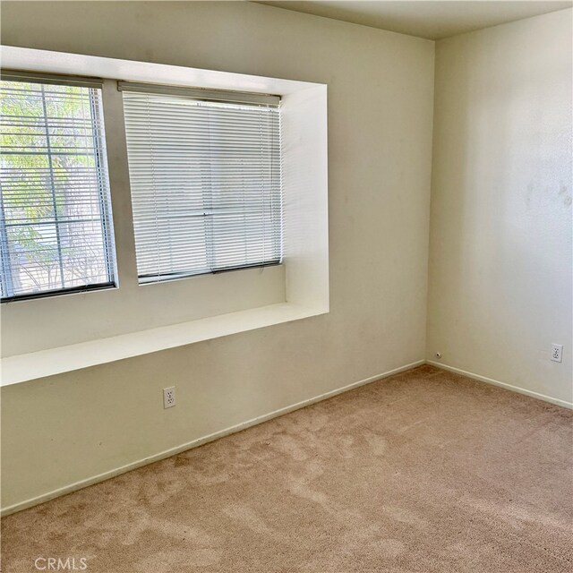 view of carpeted empty room