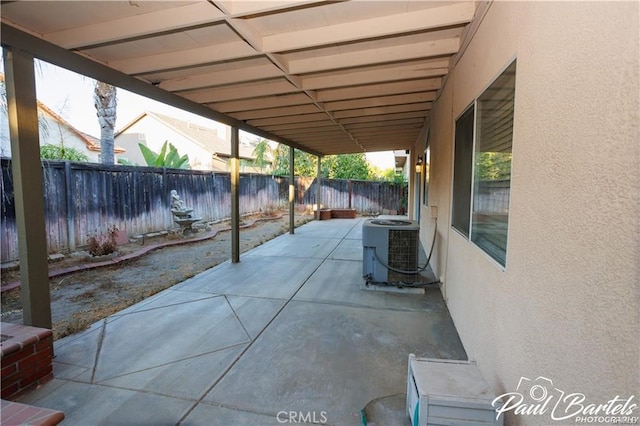 view of patio / terrace featuring cooling unit