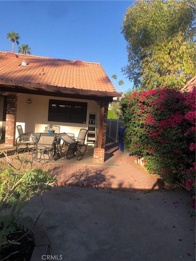 exterior space with a patio area