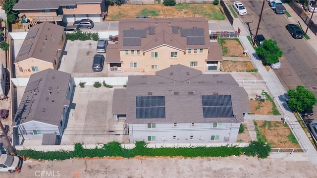 bird's eye view with a residential view