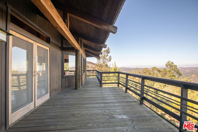 view of wooden terrace