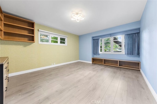 interior space featuring light hardwood / wood-style floors