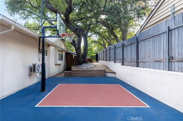 view of sport court