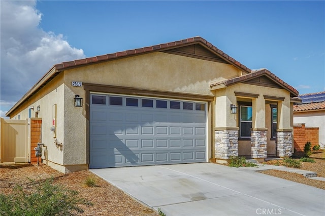 view of front of home featuring a garage