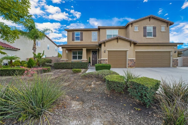 view of front of home featuring a garage