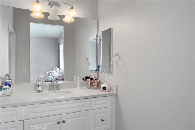 bathroom with vanity