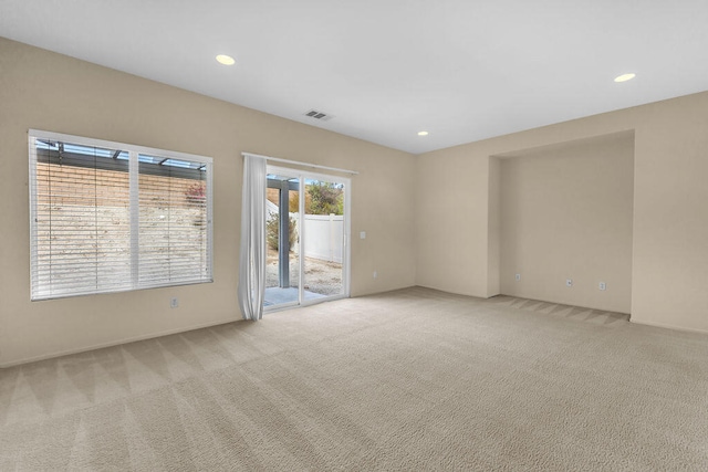 view of carpeted empty room