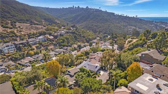 aerial view featuring a mountain view