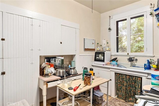 kitchen featuring wood-type flooring