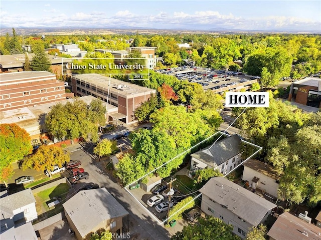 birds eye view of property