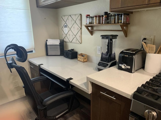 office featuring hardwood / wood-style floors