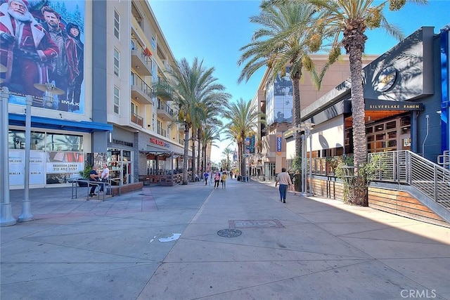 view of street with sidewalks