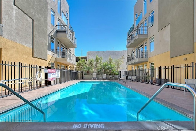 pool with fence