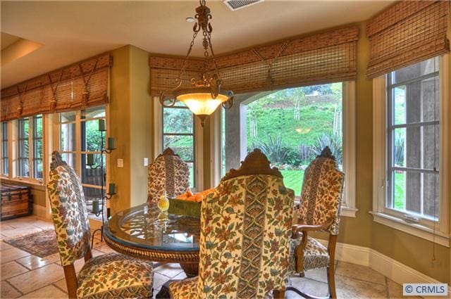 dining area featuring plenty of natural light