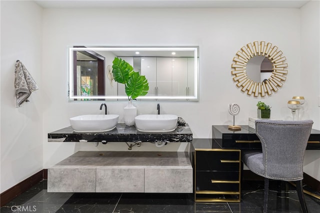 bathroom with vanity